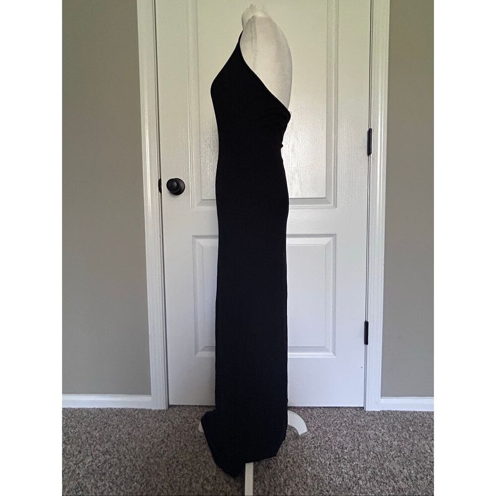 SKIMS Black Halter Neck Maxi Dress - Picture 5 of 7